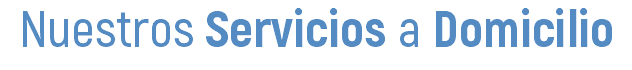 Nuestros Servicios a Domicilio